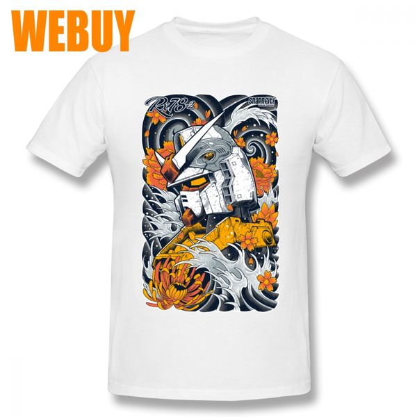 

classic custom gundam ukiyo-e tee shirt for man geek crewneck tee 3d print 100% cotton breathable