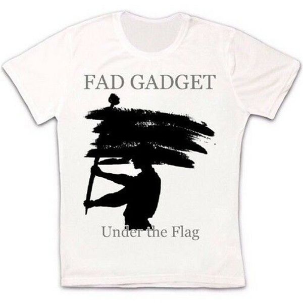 

fad gadget под флагом электронные ретро урожай hipster унисекс футболка 2026 стильный заказ майка