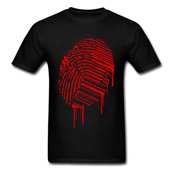 

midnite star red dingerprint identity symbol male & tees discount o-neck t shirt for men customized pure cotton tee shirt
