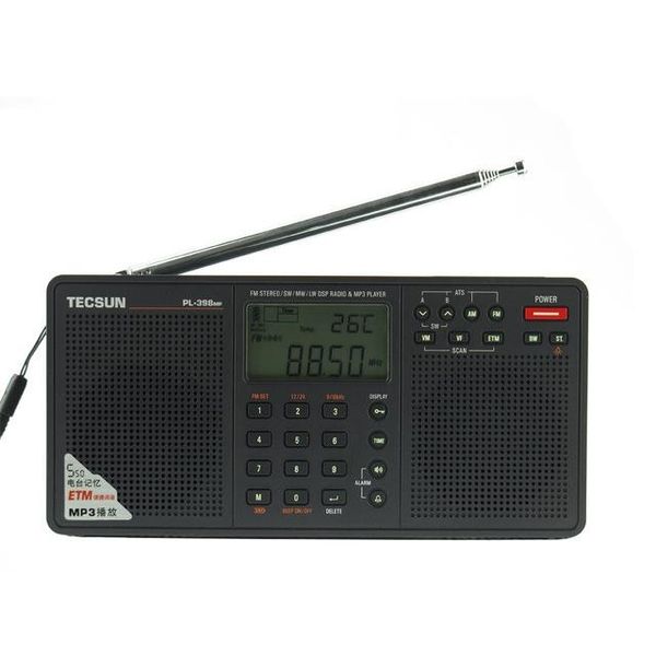 

radio tecsun pl-398mp stereo radio portatil am fm full band digital tuning with etm ats dsp dual speakers receiver mp3 player