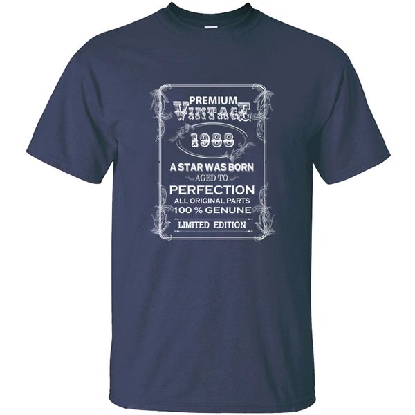 

customize premium vintage 1988 tshirt man 100% cotton cool basic solid comics t shirts 2020 tee shirt pop tee