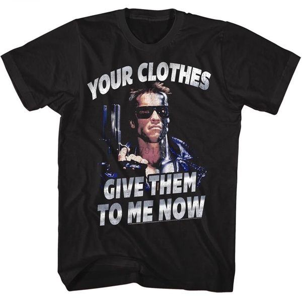 

the terminator your clothes give them to me now t shirt classic movie