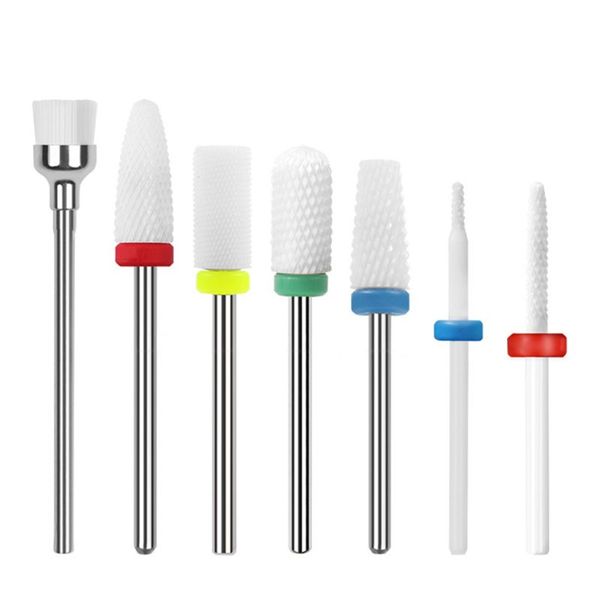 

nail drill & accessories 7 pcs tungsten steel bit electric manicure machine 3/32" shank cuticle clean