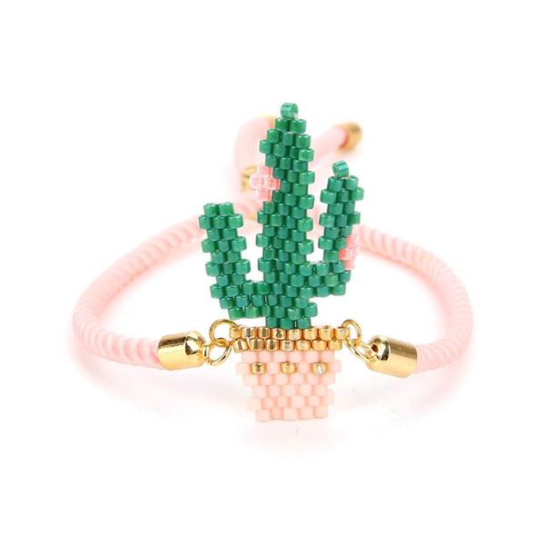 

popular cactus miyuki bracelet, Black