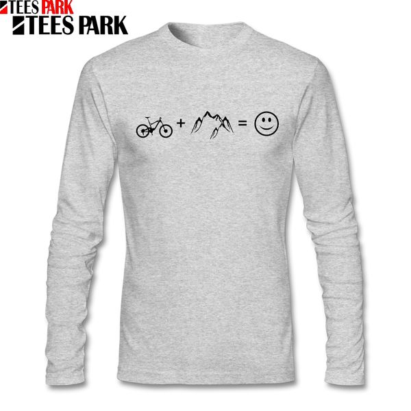 

t shirt men biking mountains love youth round neck long sleeve mountain biking mtb t shirts leisure funny tees