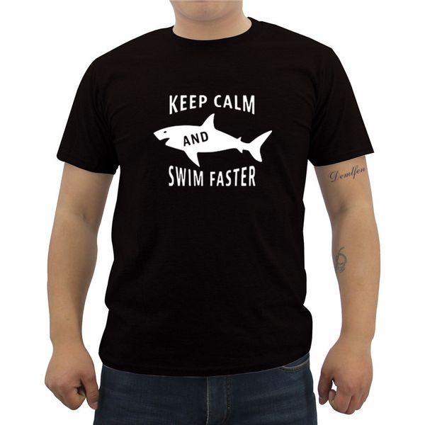 

сохраняй спокойствие и swin быстрее printed топы тис тенниска men одежда hip hop hip hop случайные футболки с коротким рукавом o-образным вы