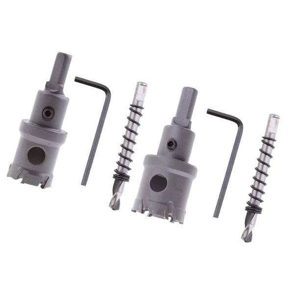 

набор 2 carbide tip drill bit фреза для отверстий из нержавеющей стали металлический сплав 28мм + 32мм