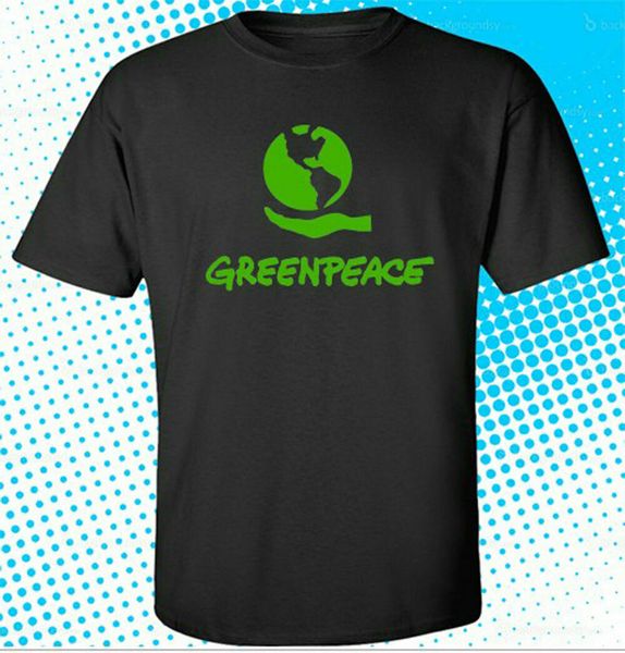

нового greenpeace green peace symbol t shirt размер мужчины женщина s до 2xl футболочка дышащего tops