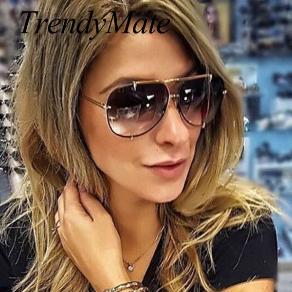 

sunglasses 2021 men brand designer vintage pilot sun glasses for male oversized shades retro female steampunk gafas oculos 485m, White;black