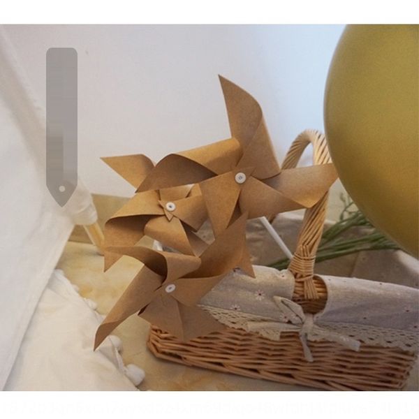 

новый открытый пикник ветряная мельница партия бумаги mori kraft paperprop kraft украшения бумага портативный фото реквизита gyr6h