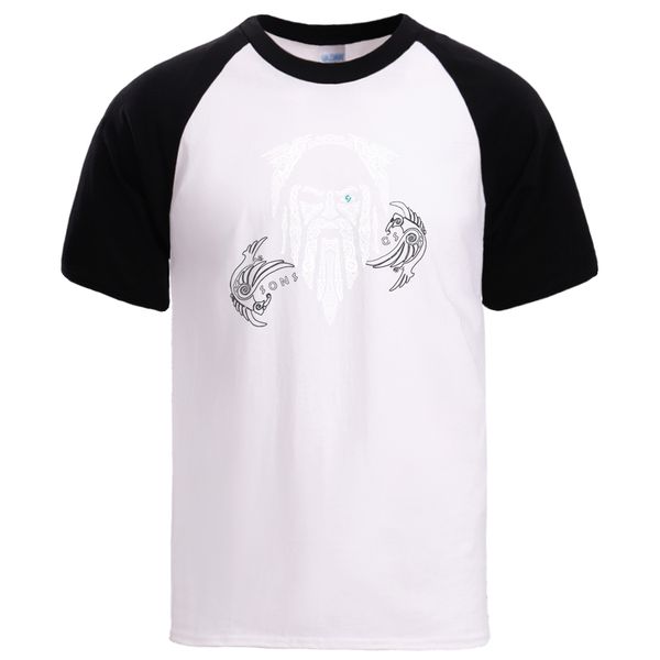 

odin vikings tshirts son of odin mens summer short sleeve 2020 man brand tshirts fashion loose harajuku raglan sleeve tees