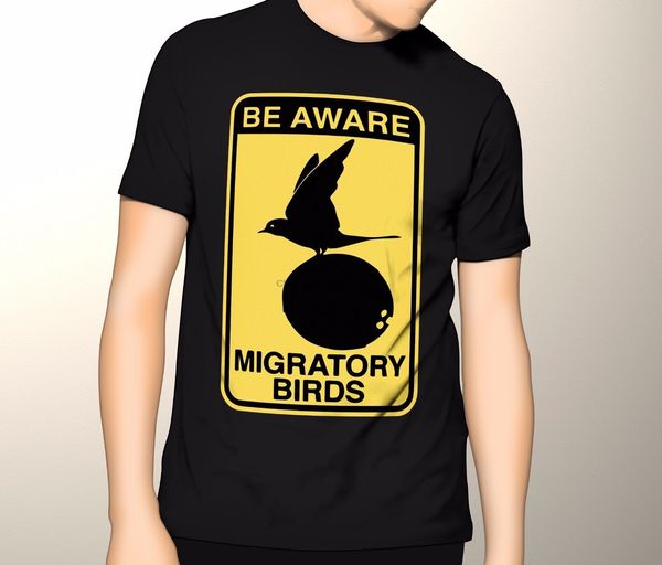 

monty python shirt migratory birds (with coconuts