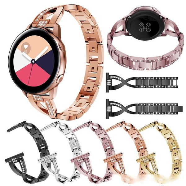 

replacement watchband for samsung galaxy watch 42mm 20mm stainless steel smart wristbands for samsung galaxy watch crystal new