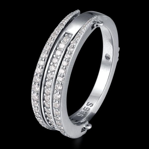 

фахми 2020 новый популярный 100% 925 sterling silver love heart ring1-40 высокого качества первоначально украшения для женщин партия подарка, Golden;silver