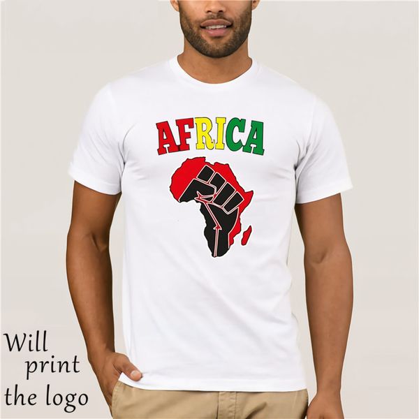 

tshirt естественная африка сила кулак досуг homme вокруг шеи casuals черный tee мужчины с коротким рукавом уве elu nice для ребят
