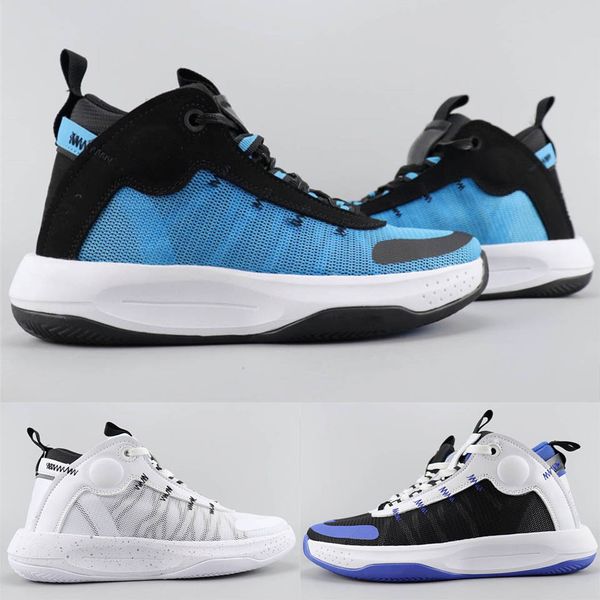 

jumpman high-men actual combat training basketball shoes zoom 34 black blue high-quality casual breathable sneakers