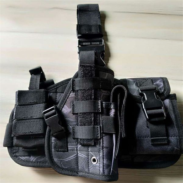 

waist support multifunctional outdoor 92 quick pull-out thigh 1911 tactical leg pack, Black;gray