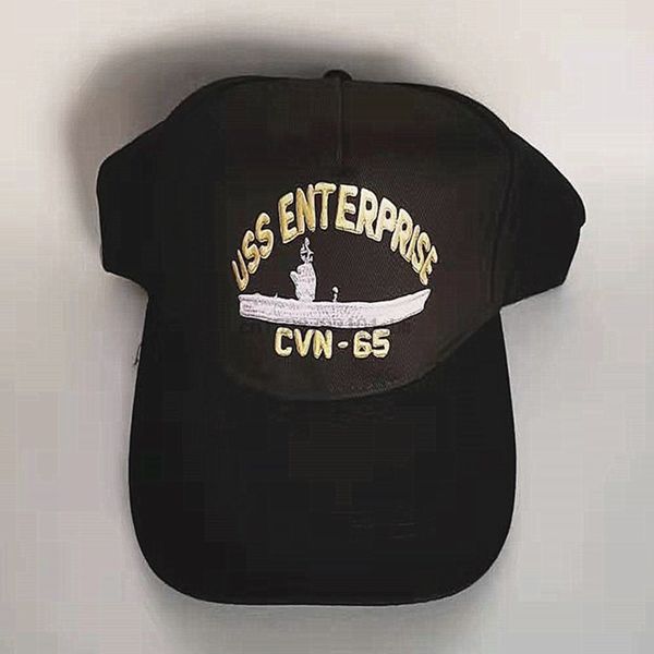 

printed uss enterprise cvn-65 hat cap usn navy ship big e aircraft-carrier nuclear power