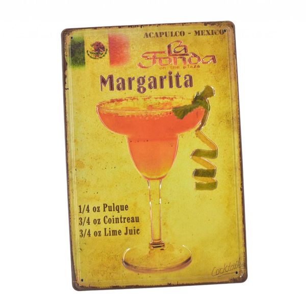 

vintage shabby chic metal tin signs drink menu pub club party poster restaurant coffee cafe wall stickers decor