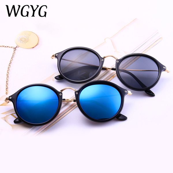 

new arrival round sunglasses coating retro men women brand designer sunglasses vintage mirrored glasses, White;black