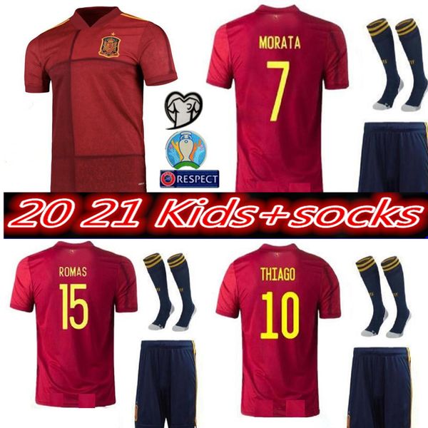

20 21 kity kit kit испания джерси главная футбол джерси 2020 2021 isco paco alcacer asensio morata iniesta thiago saul футбольные комплекты, Black