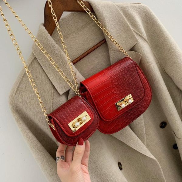 

fashion circular alligator women's handbags purse ins leather small round evening clutch bag chic chain shoulder messenger bags