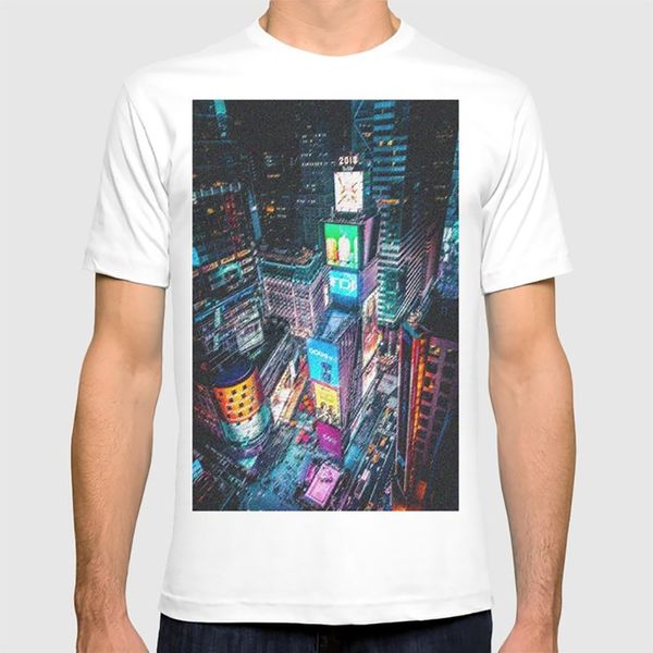 

times square nighttime landscape painting by jeanpaul ferro t shirt times square new york city manhattan skyline cityscape