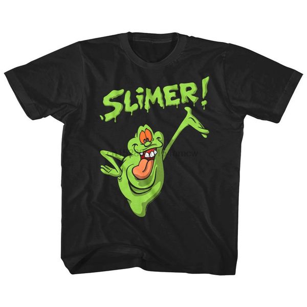 

ghostbusters дети тенниска днем slimer призрачный тв мультфильм малыш мальчик девочка молодежи (1
