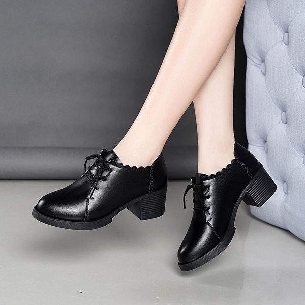 

boots cresfimix botas femininas women classic black pu leather short ankle lady casual autumn lace up stylish e6401