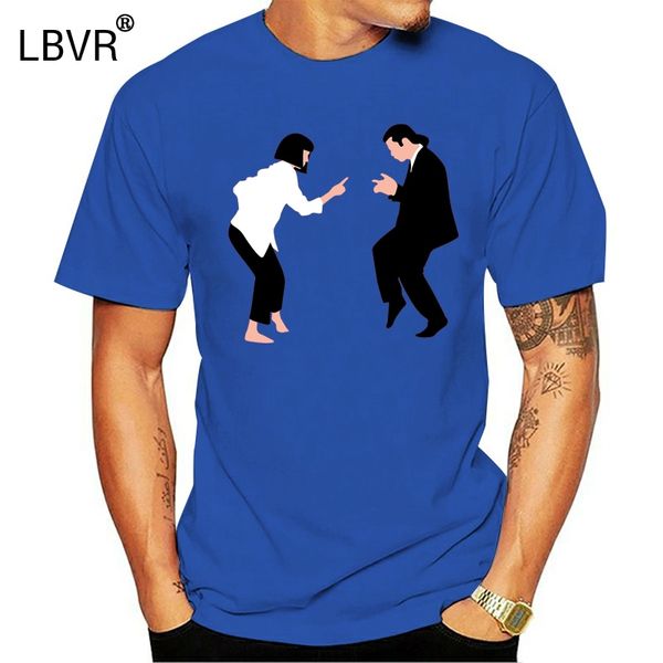 

2020 new arrival t shirt 100% cotton print mens summer o neck tee men pulp fiction dance summer tshirts