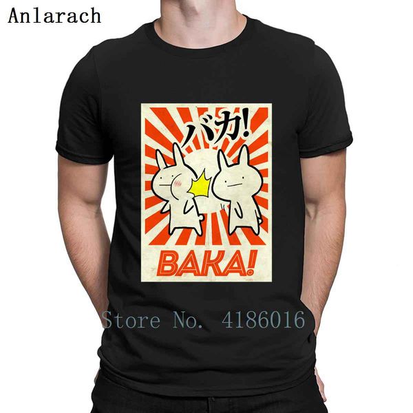 

funny anime baka rabbit slap japanese t shirt crazy spring printed cotton pictures plus size 5xl pattern new style shirt