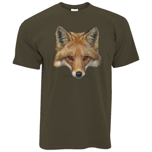 

animal art t shirt low poly fox graphic wildlife predator city sly cute
