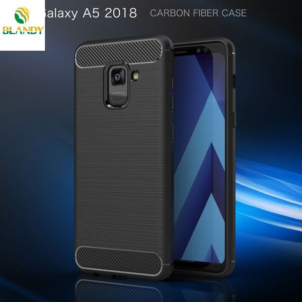 

for samsung galaxy a5 2018 carbon fiber soft silicone back cover case for samsung galaxy a7 2018