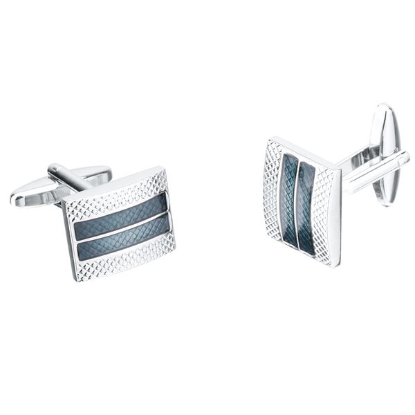 

solid brass cufflink formal business mens shirt cuff links party jewelry, Silver