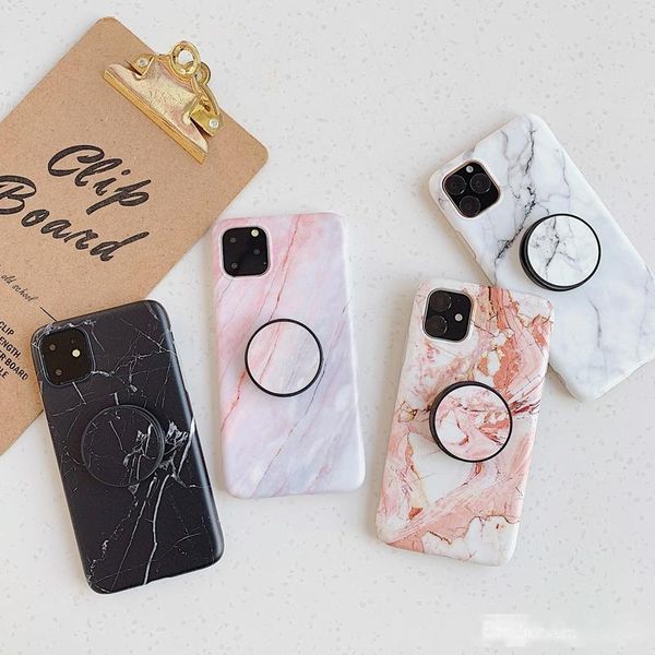 

luxury soft tpu marble stone imd case back cover shell with kickstand bracket stand holder for iphone 11 pro xr xs max x 8 7 6 plus