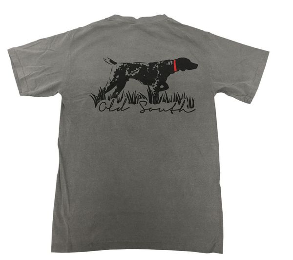 

o-neck male new fashion for men short sleeve old south pointer pocket short sleeve t-shirthipster tshirt