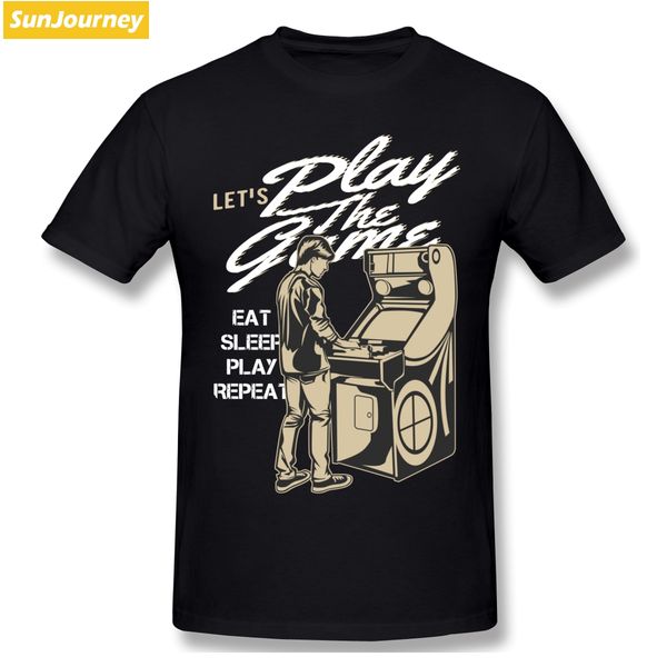 

retro slot machine let's play the game t shirts oversize cotton crewneck custom short sleeve t-shirts for men