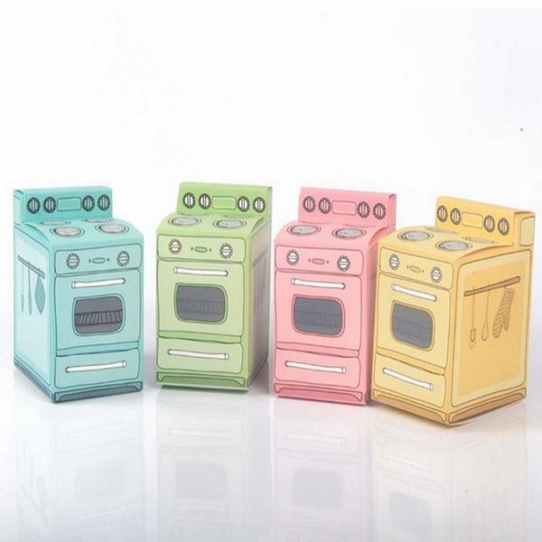 

retro oven single cupcake box, cookie, candy treat box 100pcs