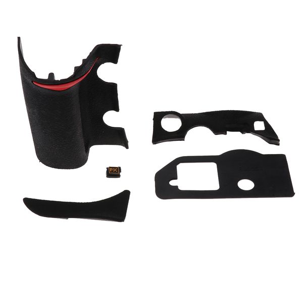 

4pieces front/rear grip rubber set repair parts + tape for nikon d700 camera
