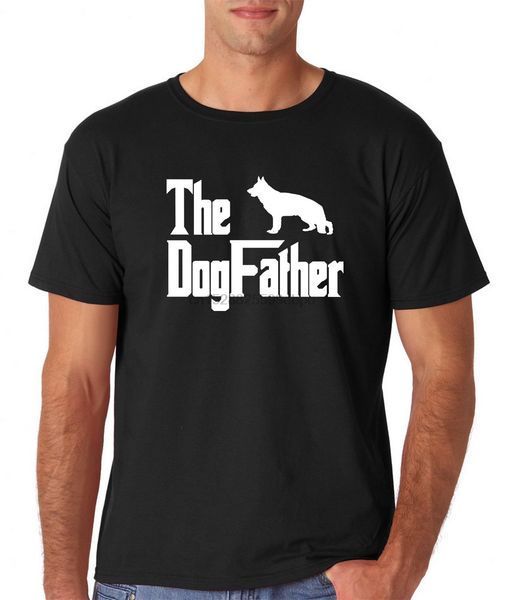 

t shirt fashion the dogfather - german shepherd alsatian funny t shirt pet tee gift for men