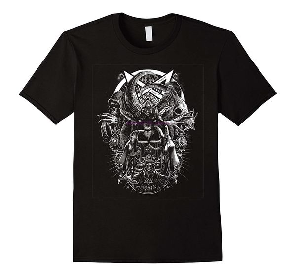 

brand men shirt baphomet occult satanic tshirt
