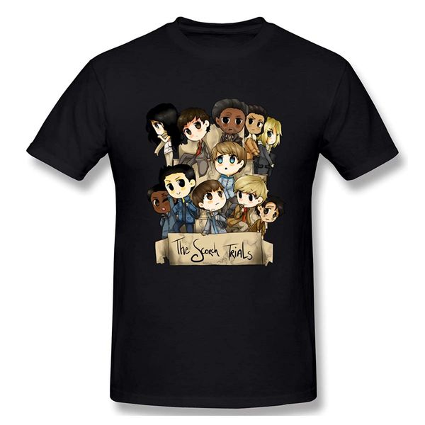 

shawnajjarosz men's the maze runner cartoon t-shirt black with men's short sleeve