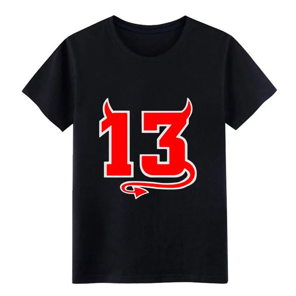 

lucky devil 13 t shirt character cotton o-neck natural crazy basic spring trend shirt
