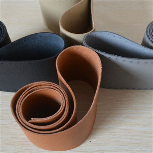 

diy руль обложка автомобилей аксессуары для интерьера коровьих рук sewn крышки рулевого колеса set