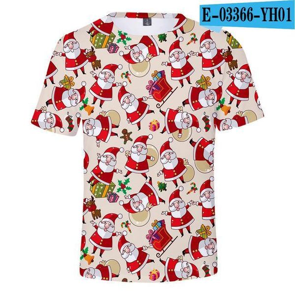 

christmas festival santa claus christmas tree pattern t -shirt men /women summer 3d print shirts anime hippie anime men clothing