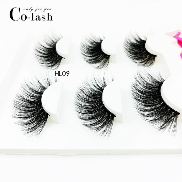 

false eyelashes colash 3 pairs faux mink extension make up 25mm fake eye lashes makeup wholesale