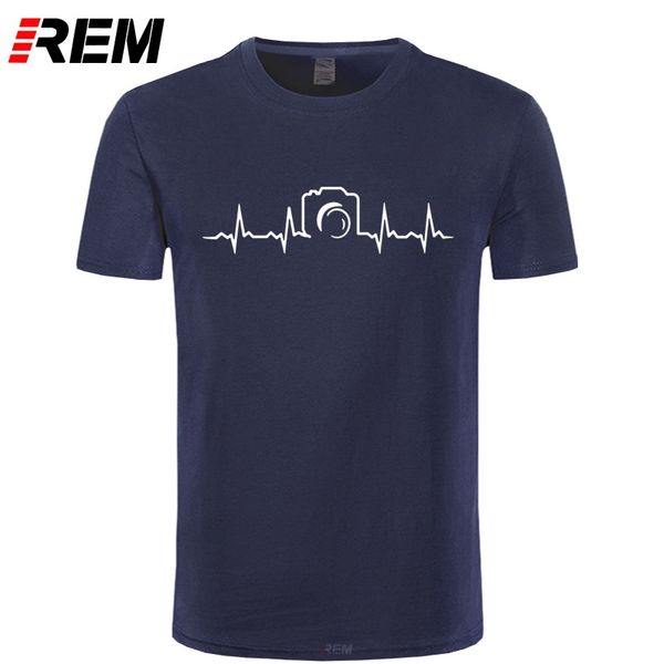 

rem heartbeat of camera t shirts men new summer short sleeve cotton fashion pgrapher t-shirts tee