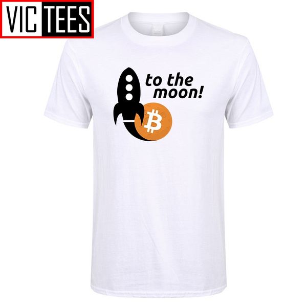 

men t shirt bitcoin to the moon youth crewneck tshirs 100% cotton selling men printing on tee shirts
