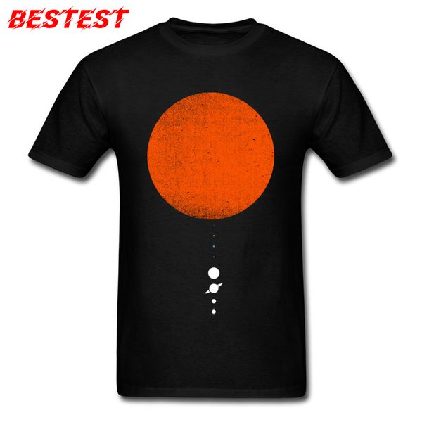 

t shirt men t-shirts comics minimal solar system tshirt summer clothes new year day & tees 2018 o-neck 100% cotton fabric