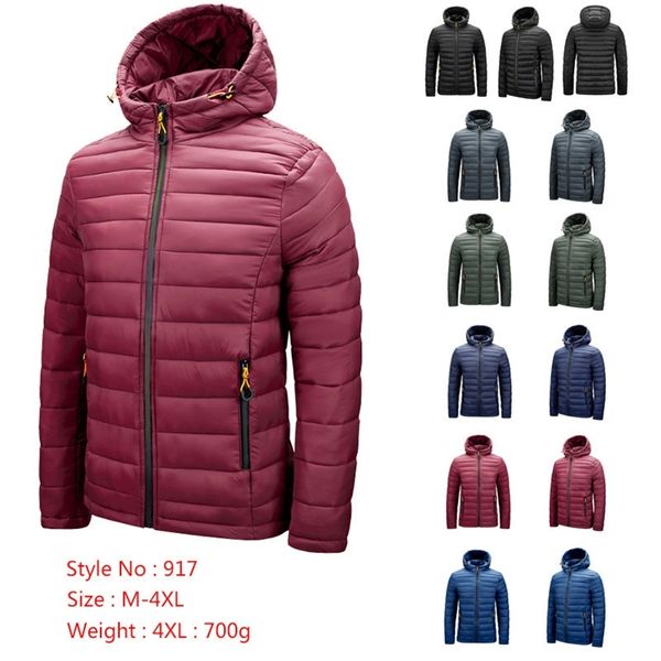 

men's winter warm outdoor down jacket fashion akpcs, Black